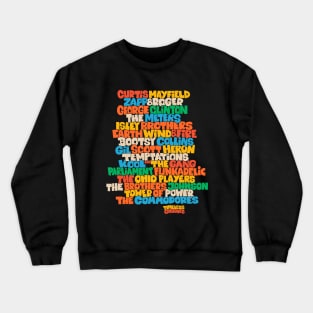 Funk Legends: The Groovy Rhythm of Cult Bands Crewneck Sweatshirt